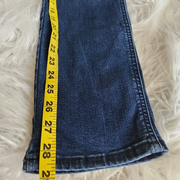 Madewell Curvy Stovepipe Jeans Womens 26T Blue‎ Straight Mid Rise Stretch 26x29" - Picture 9 of 12